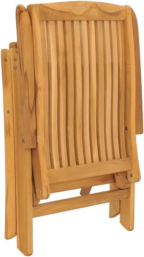 Sillas De Patio Camping Chair Lawn Chairs Outdoor Patio Chairs - Reclining Patio Chairs with Cushions 6 pcs Solid Wood Teak for Park Campsites Garden Beaches