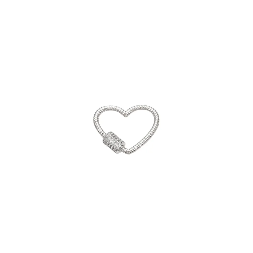 Silver Heart Gabi Carabiner