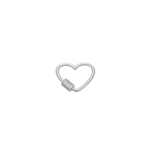 Silver Heart Gabi Carabiner
