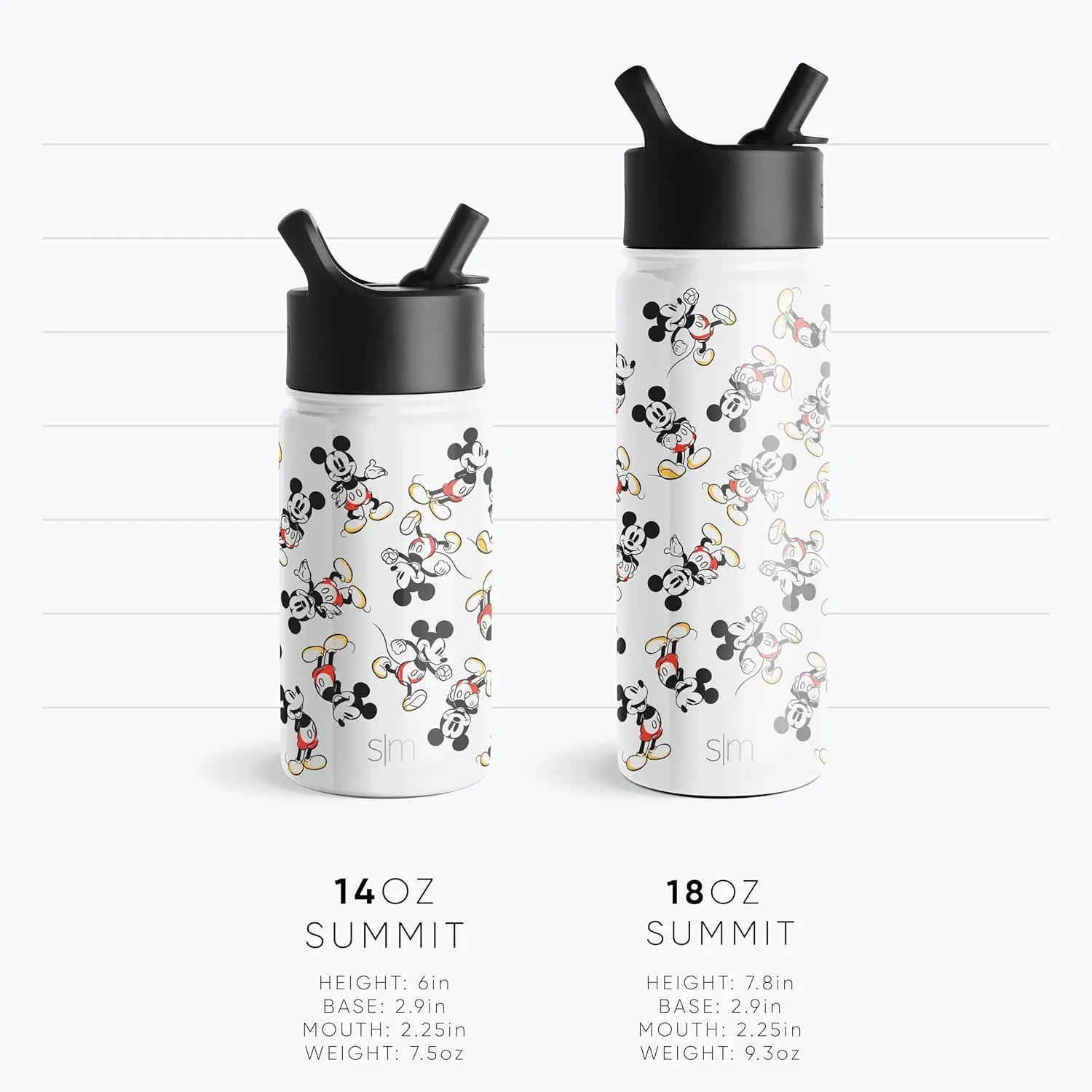 Simple Modern Kids Summit Water Bottle with Straw Lid | Disney Wish 18oz Stainless Steel Cup Insulated Tumbler for Girls, School | Asha's Adventure