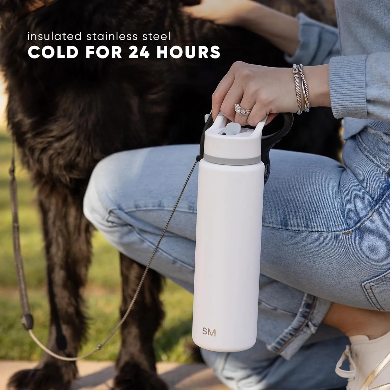 Simple Modern Water Bottle with Straw Lid | Vacuum Insulated Stainless Steel Metal Thermos | Reusable Leak Proof BPA-Free Flask for Sports Gym | Summit Collection | 30oz, Buttercup