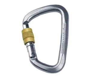 Singing Rock D Steel Screw Lock Carabiner