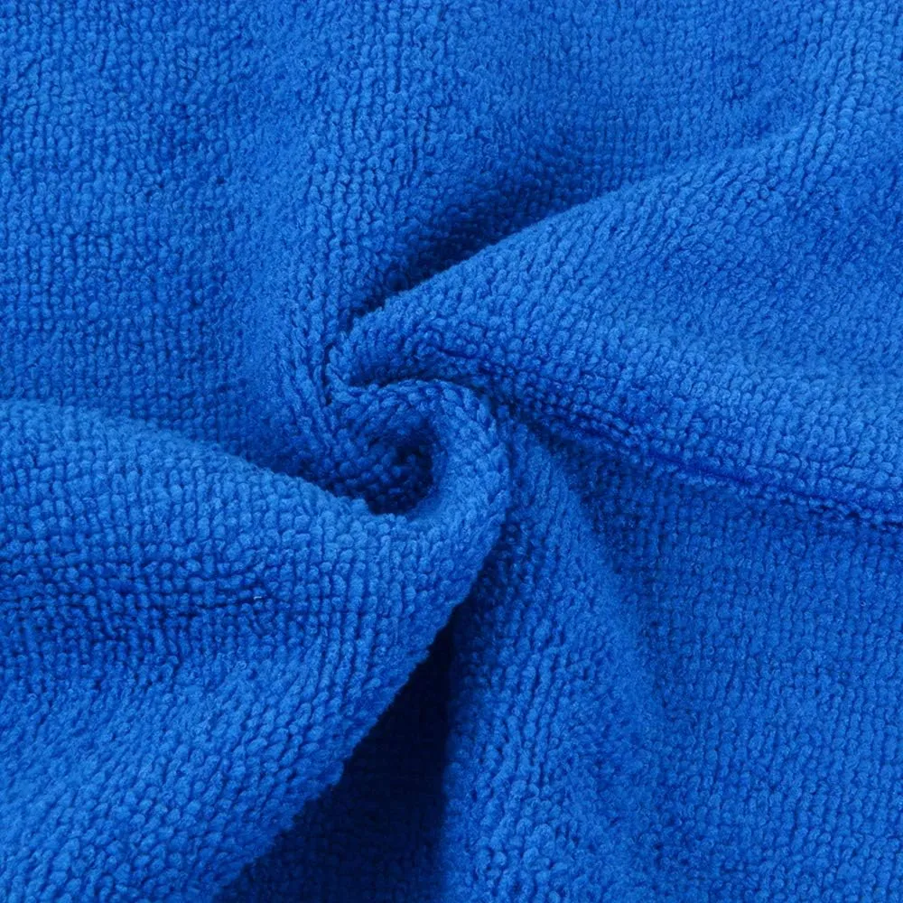 SINLAND Absorbent Microfiber Dish Cloth Dish Rags Best Kitchen Cloths Cleaning Cloths with Poly Scour Side 12Inchx12Inch 10 Pack Dark Blue