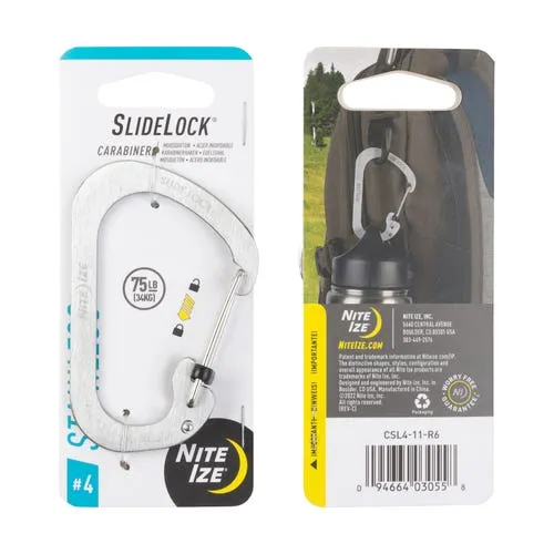 Slidelock Carabiner #4 - Stainless