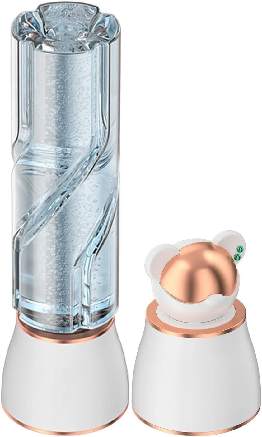 Small Hydrogen Rich Water Generator Bottle, SPE/PEM Home Office Sports Hydrogen Generator, 2000-3000ppb High Concentration H2, Portable and Easy Carry