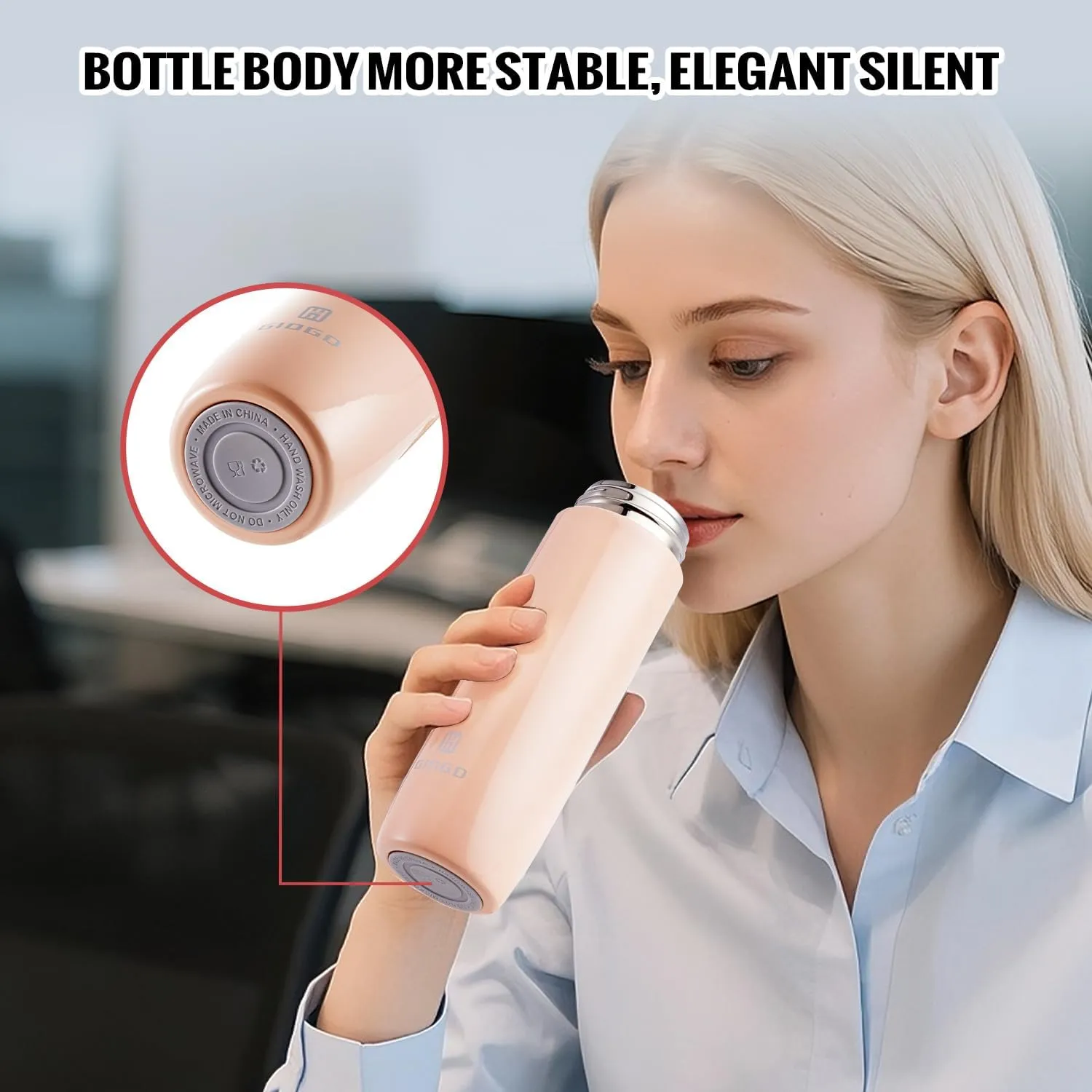 Small Thermo Bottle Slim Mini Vacuum Insulated Water Bottle 285ml/9.6oz Water Flask Stainless Steel Thermal Water Bottles Thermo for Hot and Cold Drinks Perfect for Purse or Kids Lunch Bag(Red)