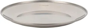 Snow Peak Stainless Steel Tableware Plate L, Silver (TW-034K)