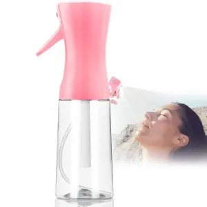 Spray Bottle,Fine Mist Spray Bottle for Hair,Ultra-Fine Continuous Spray Bottle for Skincare,Plant Care,Pet Grooming,Cleaning, Refillable Spray Container,Christmas Gift (1Pcs Light Pink 6.8Oz)
