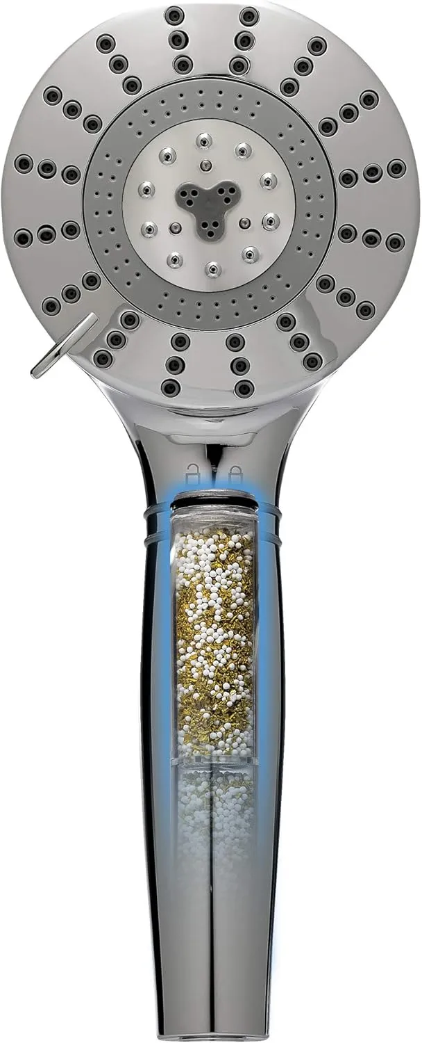 Sprite Showers Pure 7-Setting Filtered 1.75GPM Shower Handle in Brushed Nickel