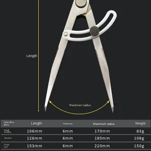 Stainless Steel Adjustable Wing Dividers