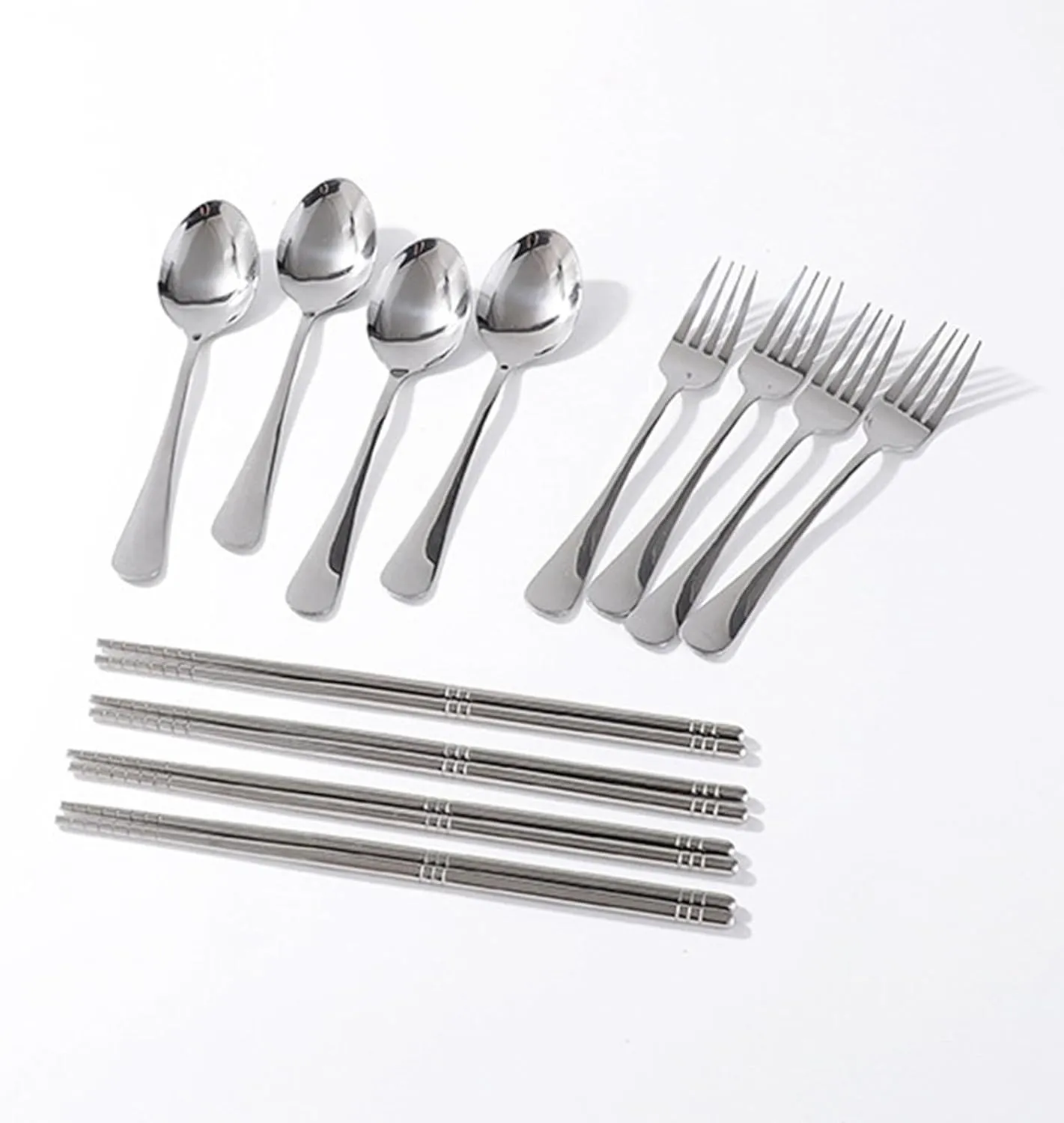 Stainless Steel Plates and Bowls Camping Mess Set Dinner Plate Dinnerware Camping Utensils Set for Outdoor Barbecue