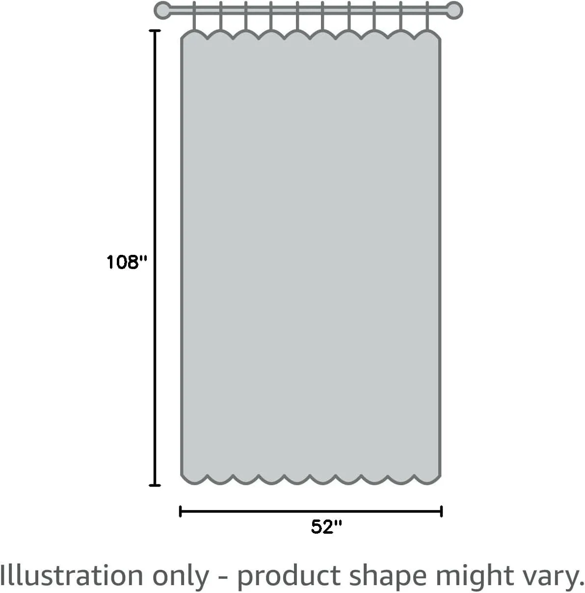 StangH Deck Curtains Outdoor Waterproof Weatherproof Blackout Curtain Panel for Patio Grommet Summer Heat Insulated Drapes for Sunroom/Balcony/Corridor, W52 x L108, Navy Blue, 1 Panel