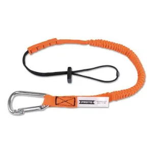Stanley® Products Elastic Lanyard With Screw Gate Carabiners, 48 in, Hook, 15 lb Load Cap, LAN15LBSSRP