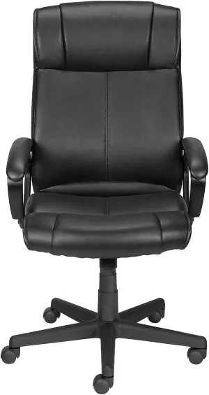 STAPLES® Turcotte Luxura® High Back Executive Chair, Black