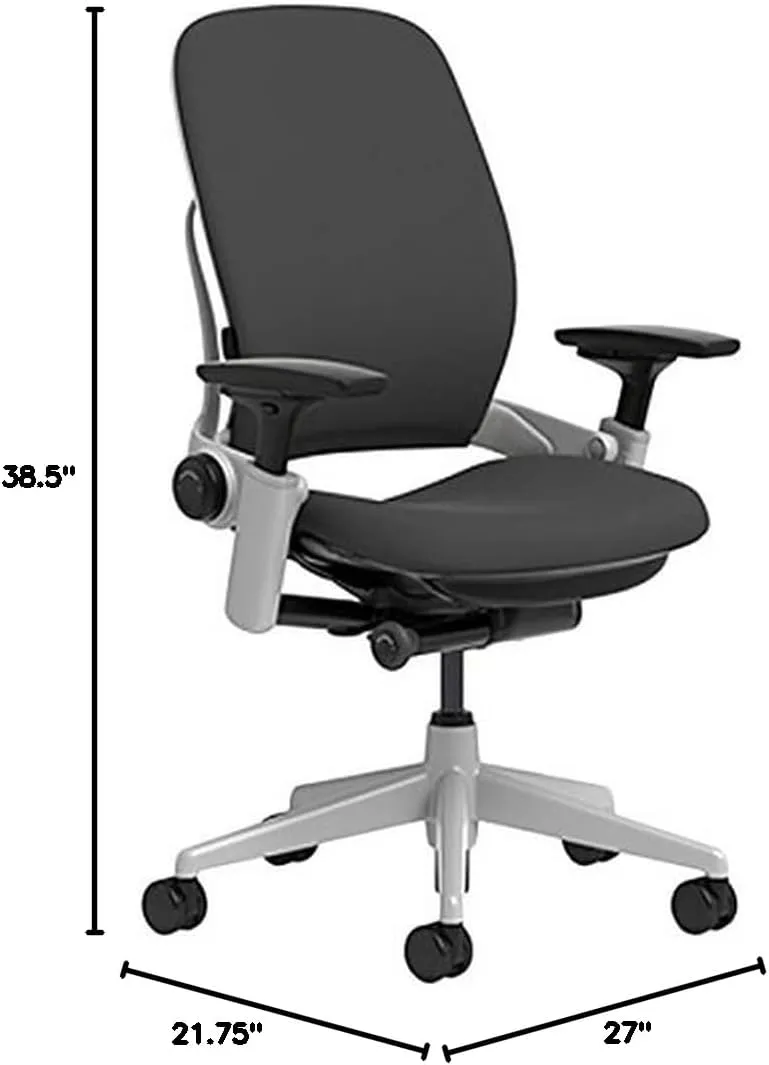 Steelcase Cogent Licorice Leap Upholstered Hard Casters