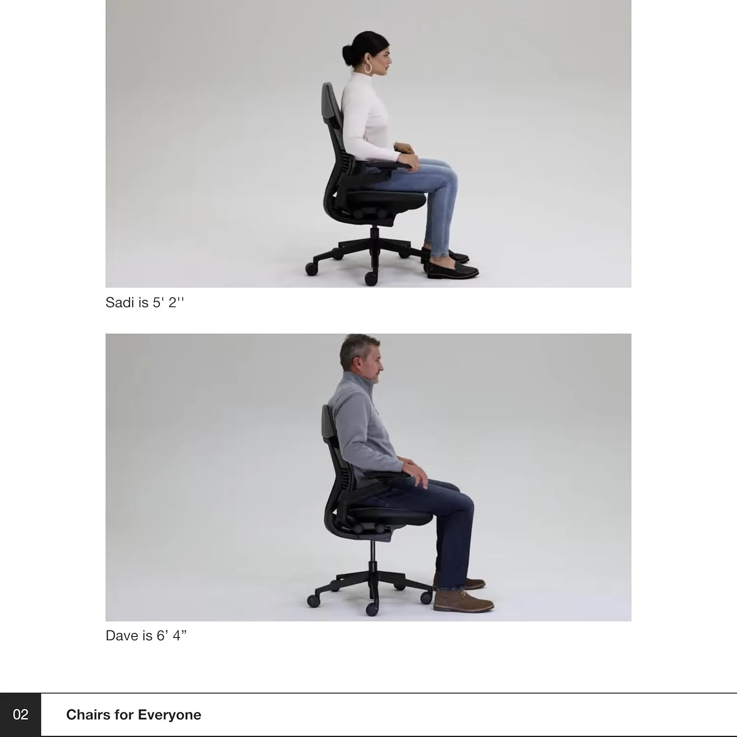 Steelcase Gesture Office Chair with Head Rest - Ergonomic Work Chair with Wheels for Carpet - Comfortable Office Chair - Intuitive-to-Adjust Chairs for Desk - 360-Degree Arms - Licorice Fabric