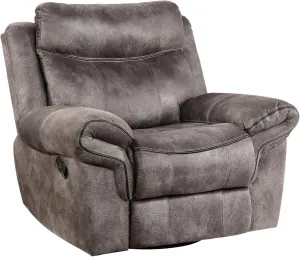 Steve Silver Co Nashville Glider Comfortable and Stylish Gliding Motion in Neutral Grey Recliner, Gray