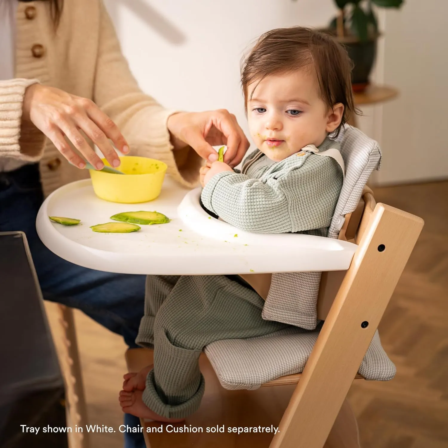 Stokke Tray, Storm Grey - Designed Exclusively for Tripp Trapp Chair   Tripp Trapp Baby Set - Convenient to Use and Clean - Made with BPA-Free Plastic - Suitable for Toddlers 6-36 Months
