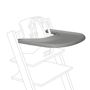 Stokke Tray, Storm Grey - Designed Exclusively for Tripp Trapp Chair   Tripp Trapp Baby Set - Convenient to Use and Clean - Made with BPA-Free Plastic - Suitable for Toddlers 6-36 Months