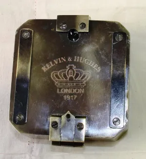 Street Craft Kelvin & Hughes Natural Sine Brunton 1917 Compass Brass Mining Compasses, Brass Pocket Compass Outdoor Navigation Tools A