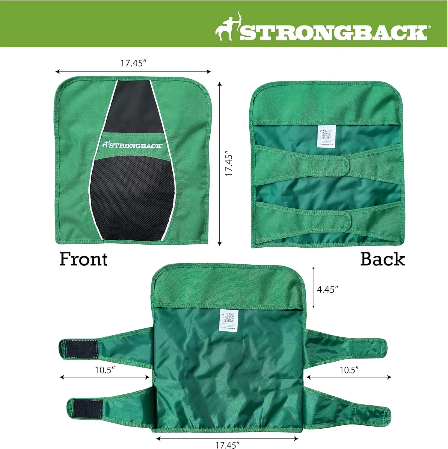 STRONGBACK Lumbar Support Stadium Seats for Bleachers – Ergonomic Chairs with Back Support for Adults & All-Day Comfort