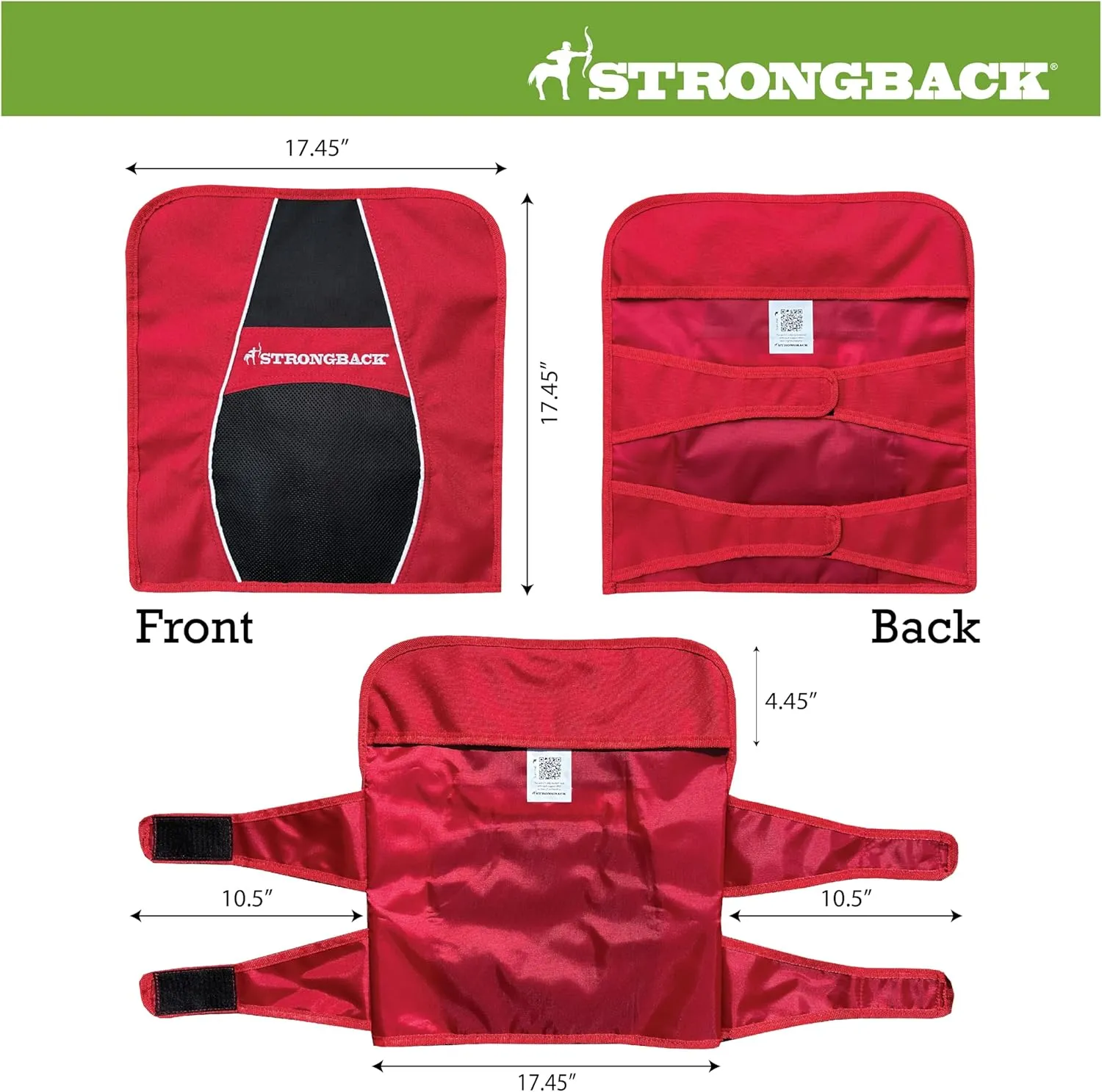 STRONGBACK Lumbar Support Stadium Seats for Bleachers – Ergonomic Chairs with Back Support for Adults & All-Day Comfort