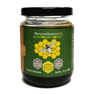 Sumatra Rainforest Honey 10oz | Handcraft Harvesting from Sustainable Apiary in the Tropical Rainforest Heritage of Sumatra | Premium Authentic Raw & Bioactive