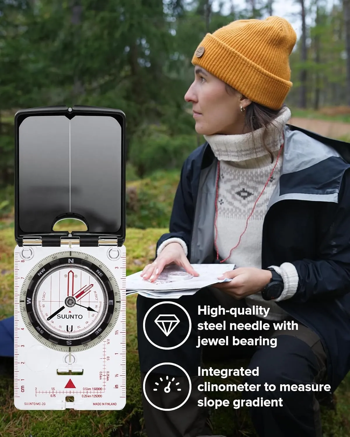 SUUNTO MC-2 Compass: Top-of-The-line Compass for Professionals & serious Hikers