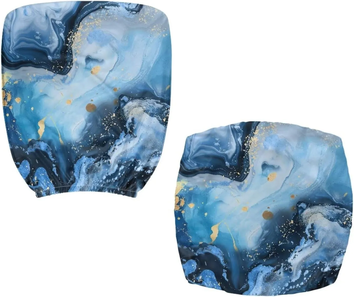 Talayituse Blue Marble Print Office Chair Cover Stretchable Desk Chair Cover Thick Chair Seat Cover Computer Chair Covers Slipcover for Universal Office Chair