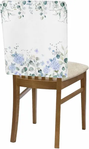 T&H XHome Dining Room Chair Covers 8PCS Category C Facelift Flowers Plants Chair Back Covers Stretch Chair Slipcover Removable Chair Protector Covers for Kitchen/Party/Banquet/Office/Hotel