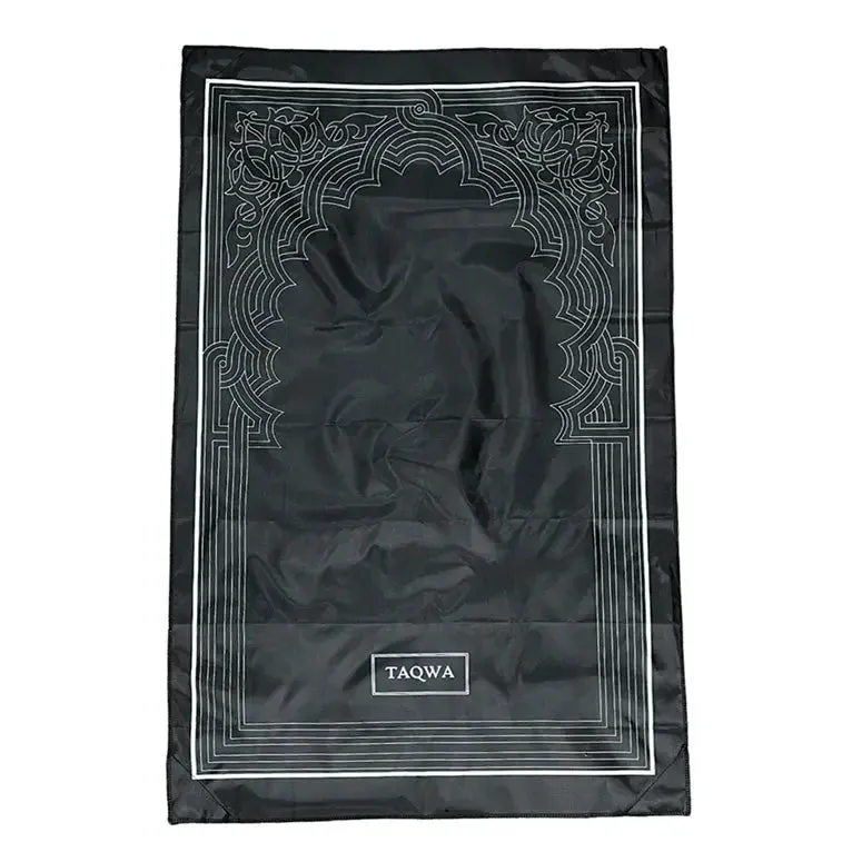 Taqwa Foldable Pocket Travel Prayer Mat With Compass