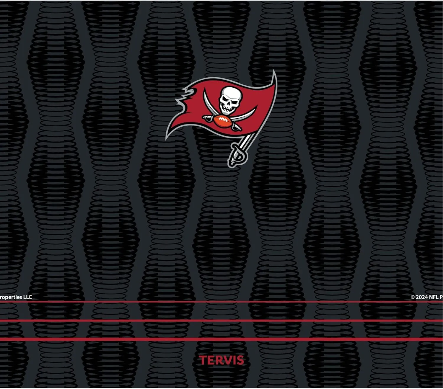 Tervis Venture Water Bottle NFL® Tampa Bay Buccaneers - Full Speed Triple Walled Insulated Tumbler Travel Cup Keeps Drinks Cold & Hot, 36oz, Stainless Steel