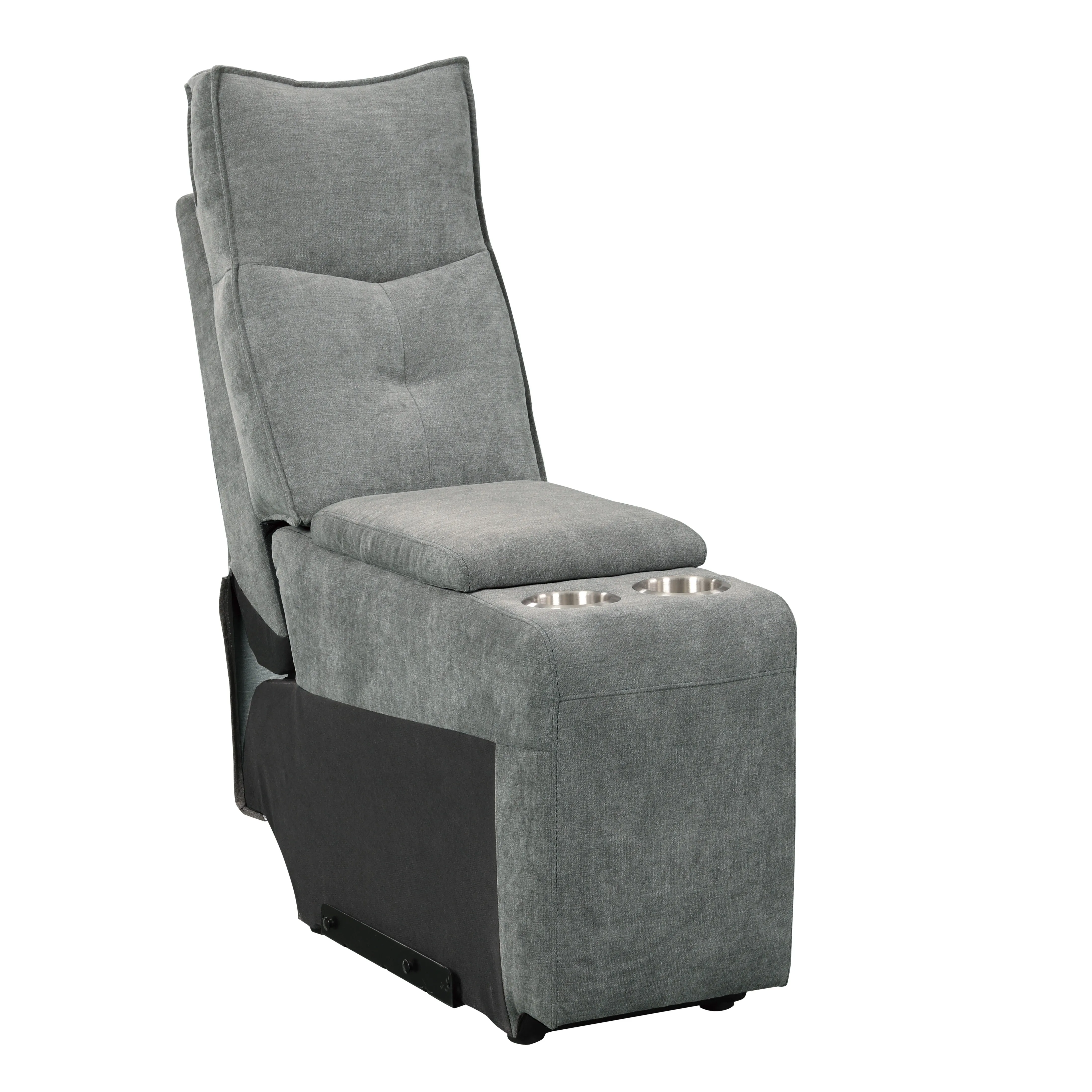Tesoro Dark Gray Power Double Reclining Loveseat