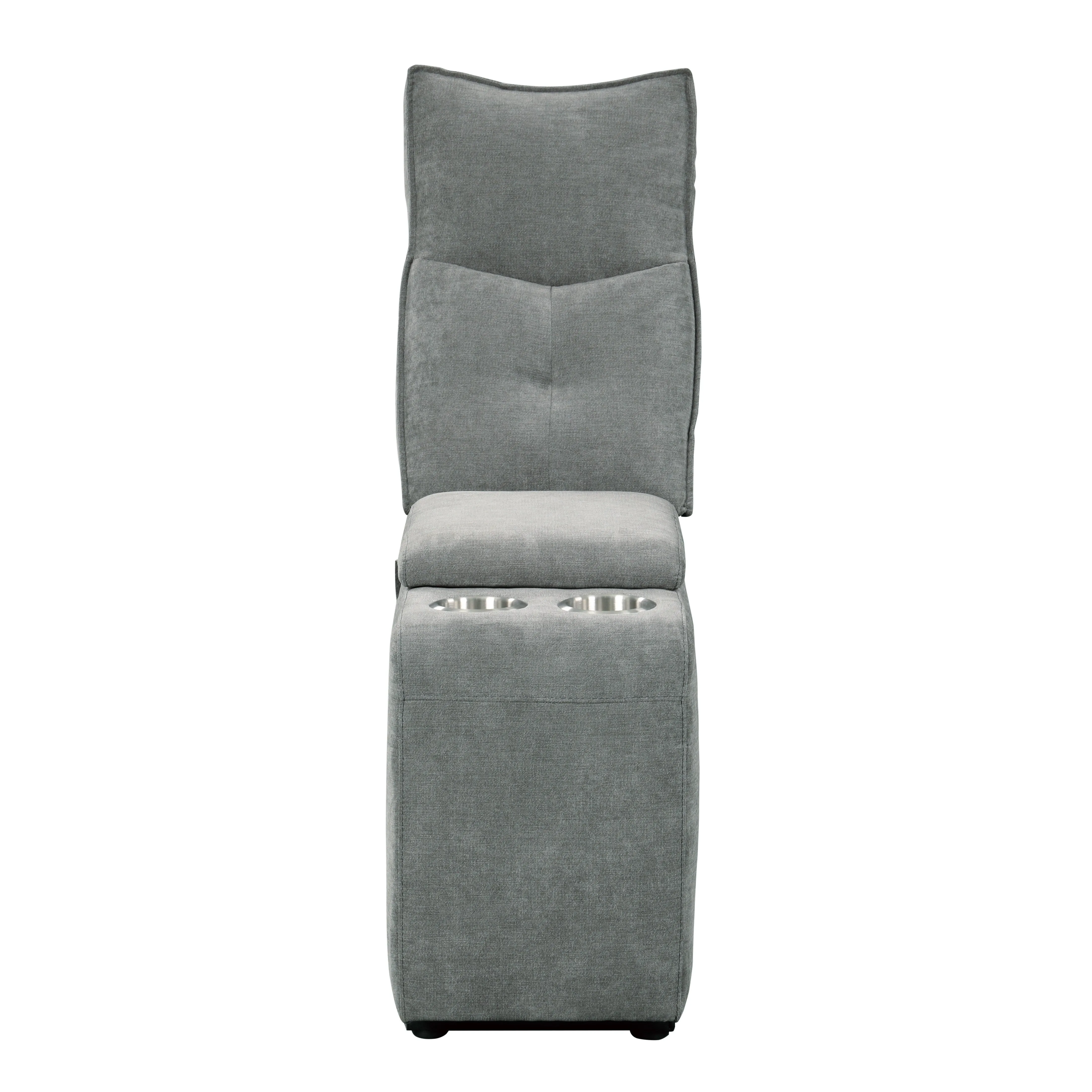 Tesoro Dark Gray Power Double Reclining Loveseat