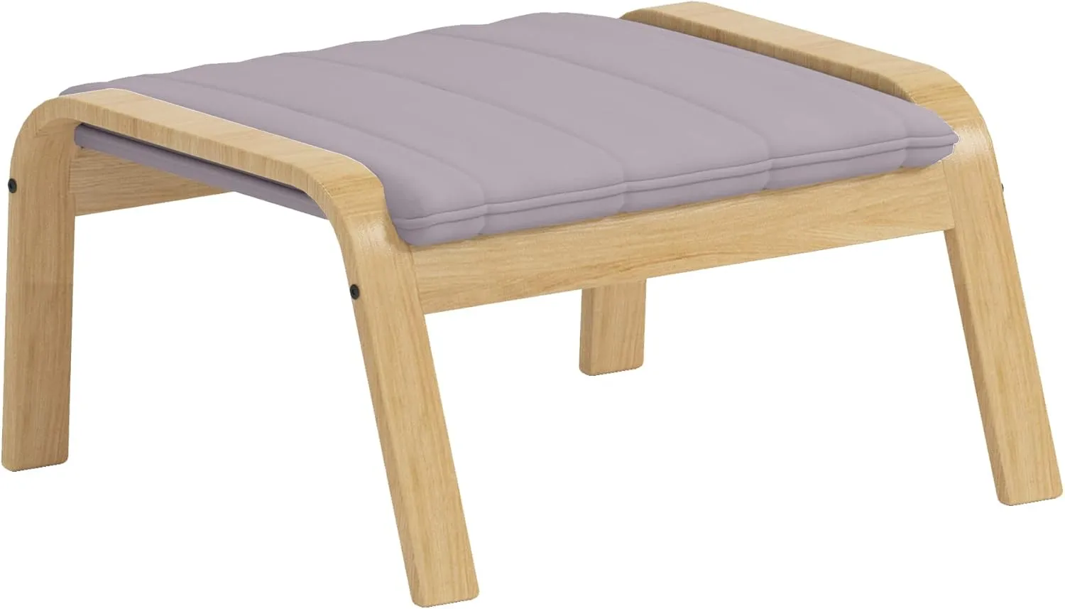 The Duable Poang Chair Cover Replacement is Custom Made Compatible for IKEA Poang Armchair Slipcover Only. (Ottoman Polyester Light Gray)