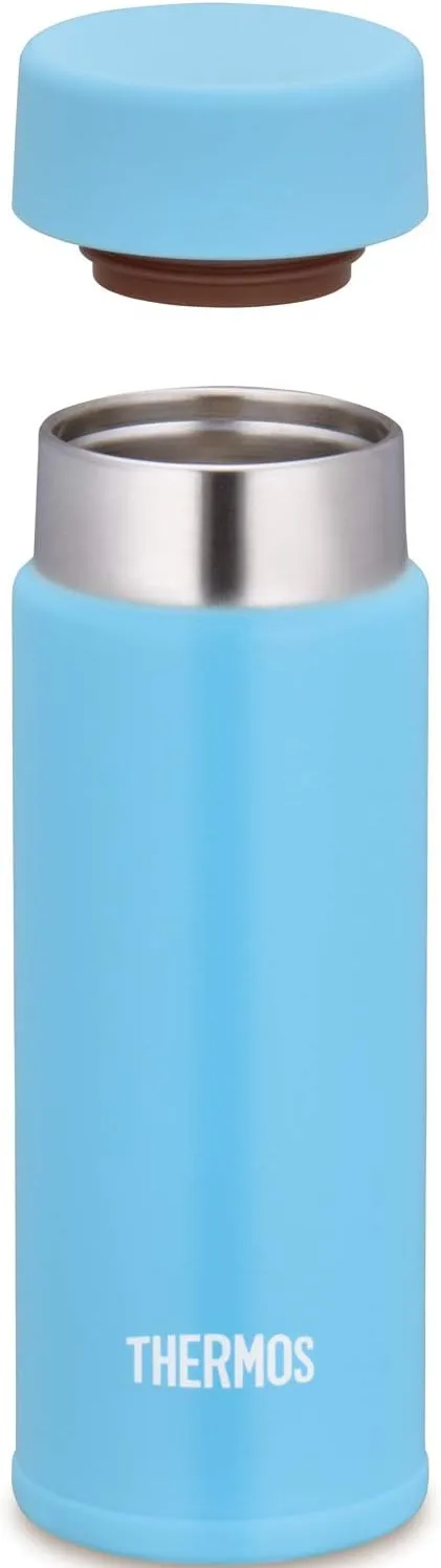 Thermos Water Bottle, Vacuum Insulated Pocket Mug, 4.2 fl oz (120 ml), Light Blue JOJ-120 LB (Small Capacity Model)