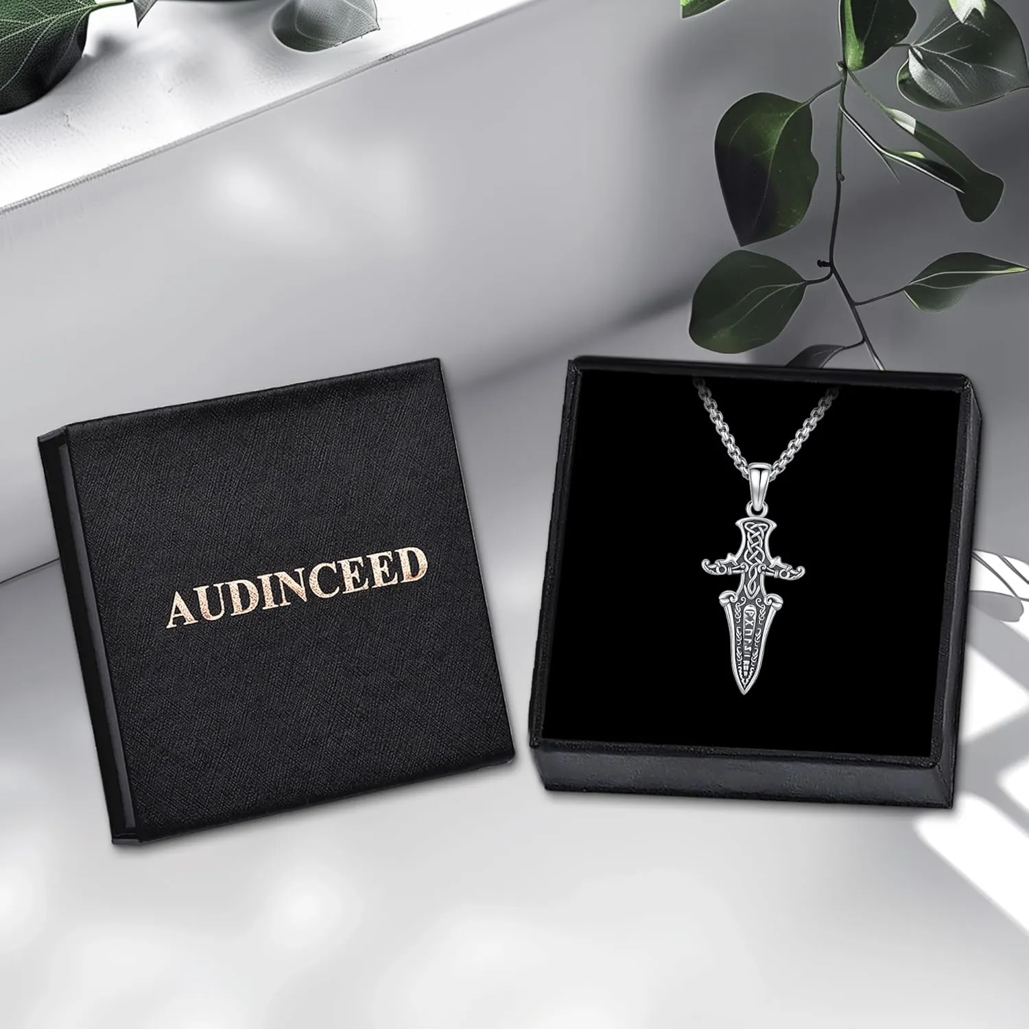 Thors Hammer Necklace/Viking Tree of Life/Valknut/Vegvisir/Triskelion/Sword/Spear Point Arrowhead/Urn Necklace for Ashes/Compass Necklace 925 Sterling Silver Amulet Jewelry for Men Women