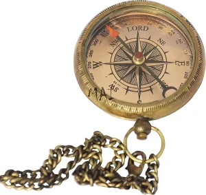 to Live Would Be an Awfully Big Adventure Antique Nautical Vintage Inspirational Quote Engraved Compass with Wooden Box, Camping Compass, Romantic Gift Idea for Him/Her,Wedding Anniversary, Lovers.