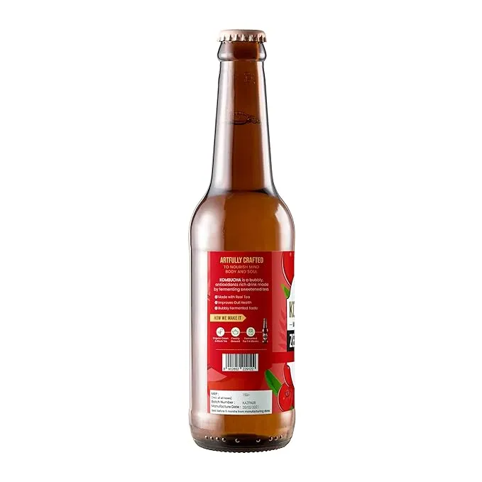 Toyo Kombucha Cranberry Zero Sugar - Pack of 6