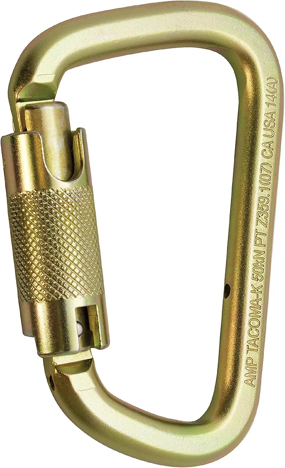 Triple Lock Carabiner - Gold, Tacoma Extra Duty 60KN