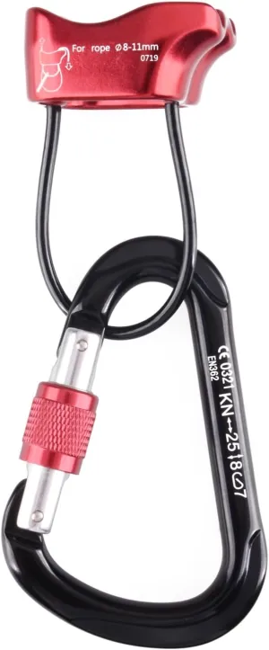 TRIWONDER ATC Belay Device V-grooved Micro Rescue Guide Belay Device for Rock Climbing Rappelling