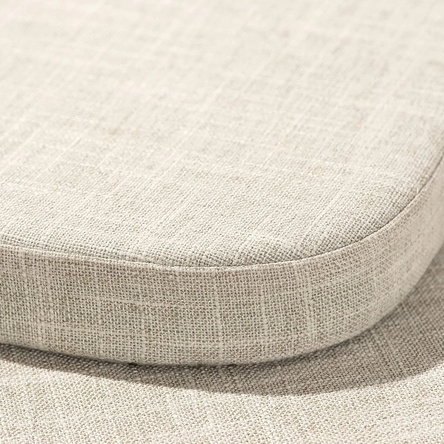 Tromlycs 14x14 Metal Chair Cushions Pads Set of 2 for Tolix Metal Chairs Small Seat Cushions 14 inch Beige