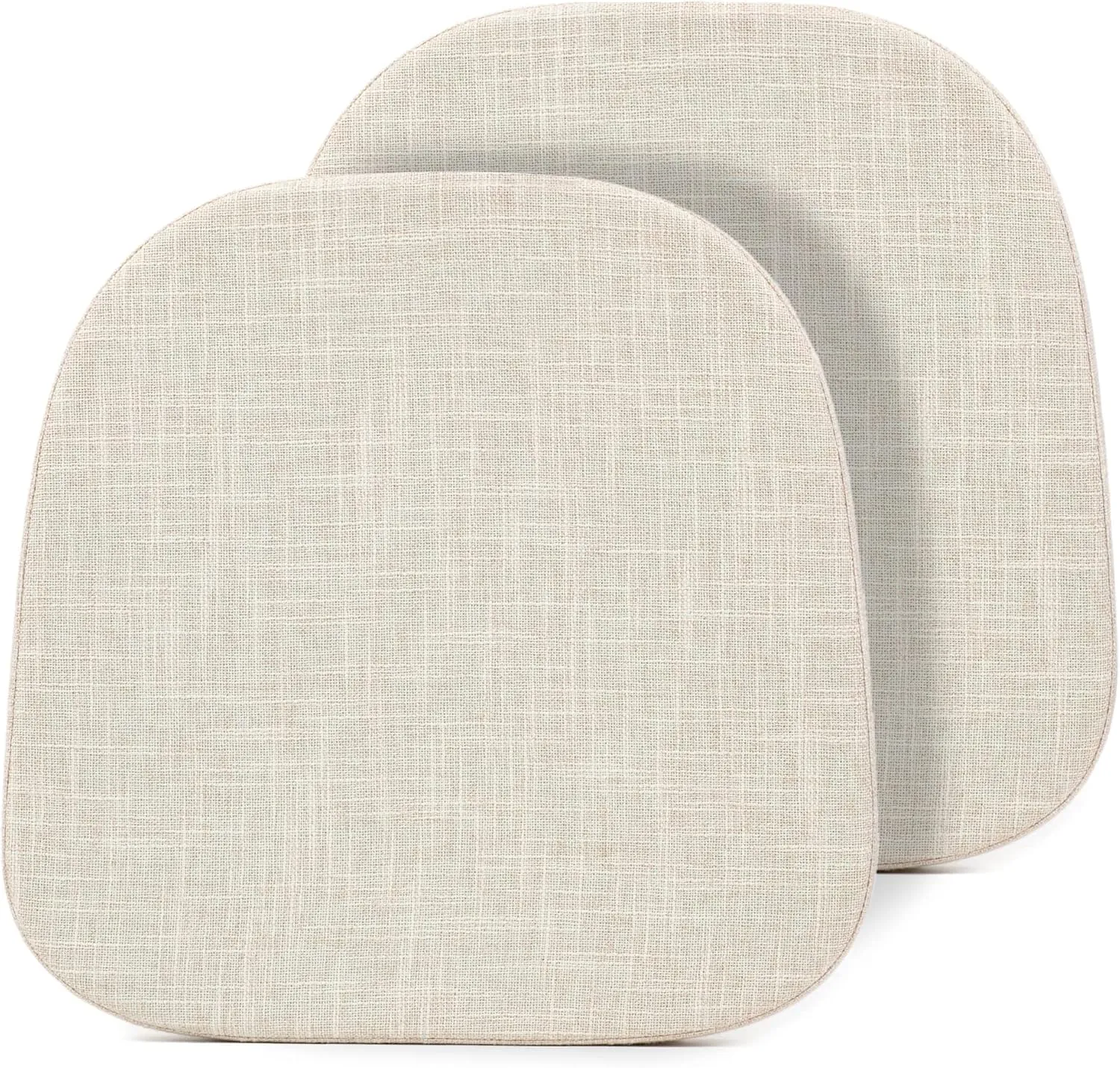 Tromlycs 14x14 Metal Chair Cushions Pads Set of 2 for Tolix Metal Chairs Small Seat Cushions 14 inch Beige