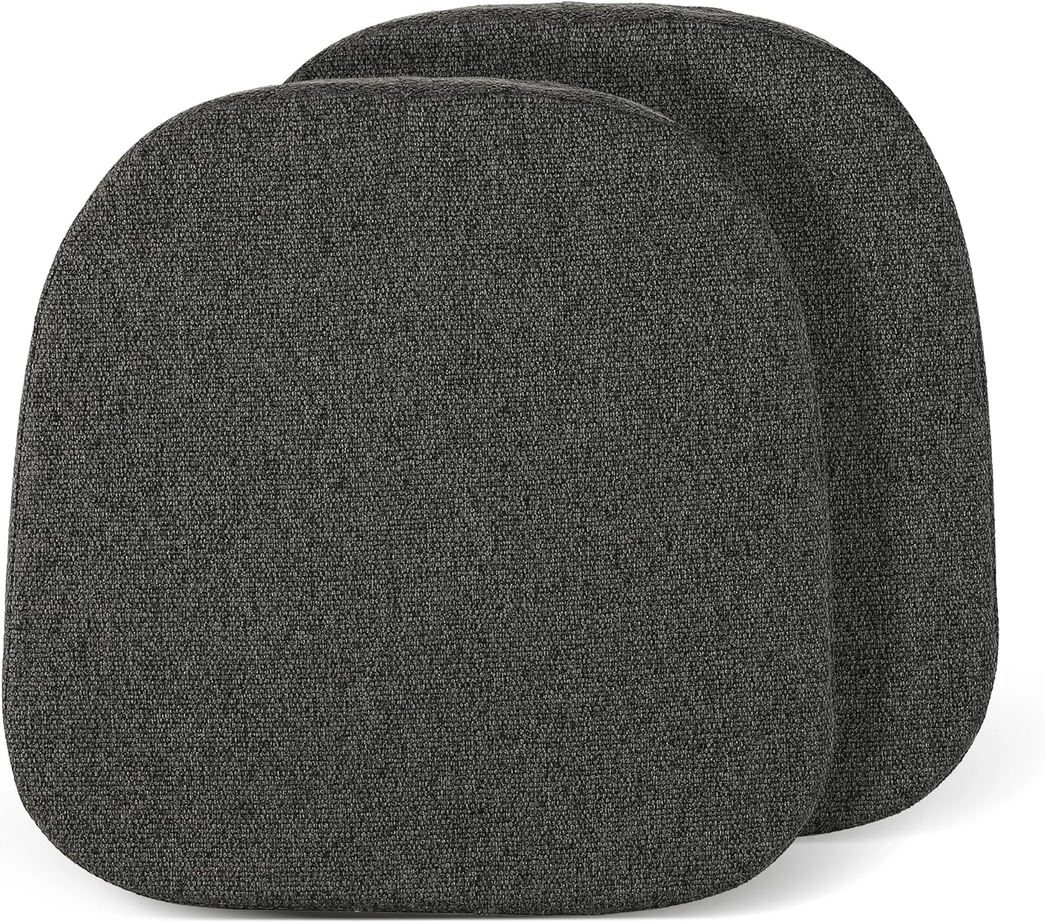 Tromlycs 14x14 Metal Chair Cushions Pads Set of 2 for Tolix Metal Chairs Small Seat Cushions 14 inch Black Gray