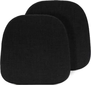 Tromlycs 14x14 Metal Chair Cushions Pads Set of 2 for Tolix Metal Chairs Small Seat Cushions 14 inch Black