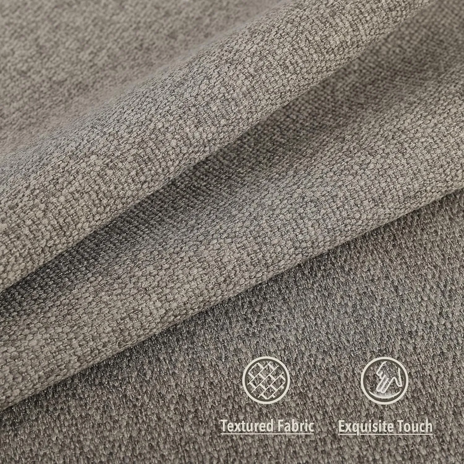 Tromlycs 14x14 Metal Chair Cushions Pads Set of 2 for Tolix Metal Chairs Small Seat Cushions 14 inch Taupe