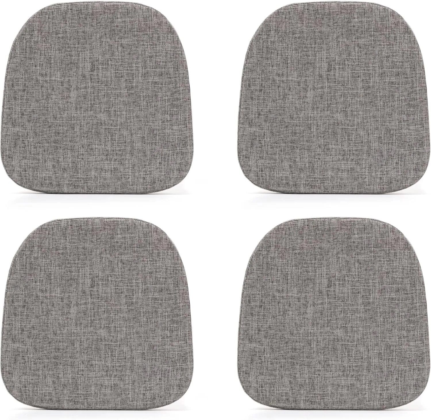 Tromlycs 14x14 Metal Chair Cushions Pads Set of 4 for Tolix Metal Chairs Small Seat Cushions 14 inch Grey