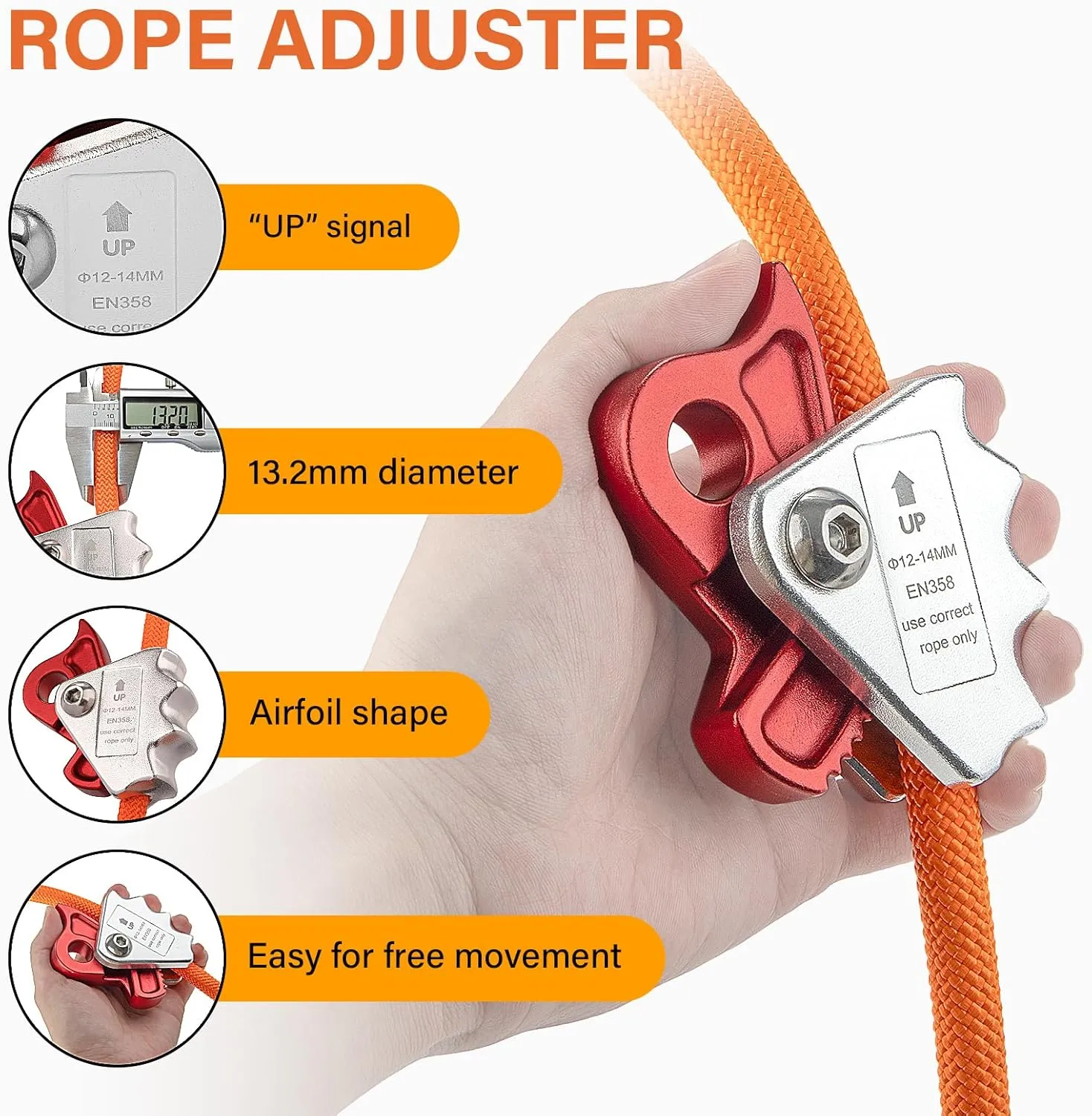 TRSMIMA Steel Wire Core Flipline Arborist Climbing Tree Lanyard Kit with Swivel Snap Hook, Triple Lock Carabiner, Rope Grab Adjuster - 10ft Fall Protection, 1/2" Galvanized Steel Cable