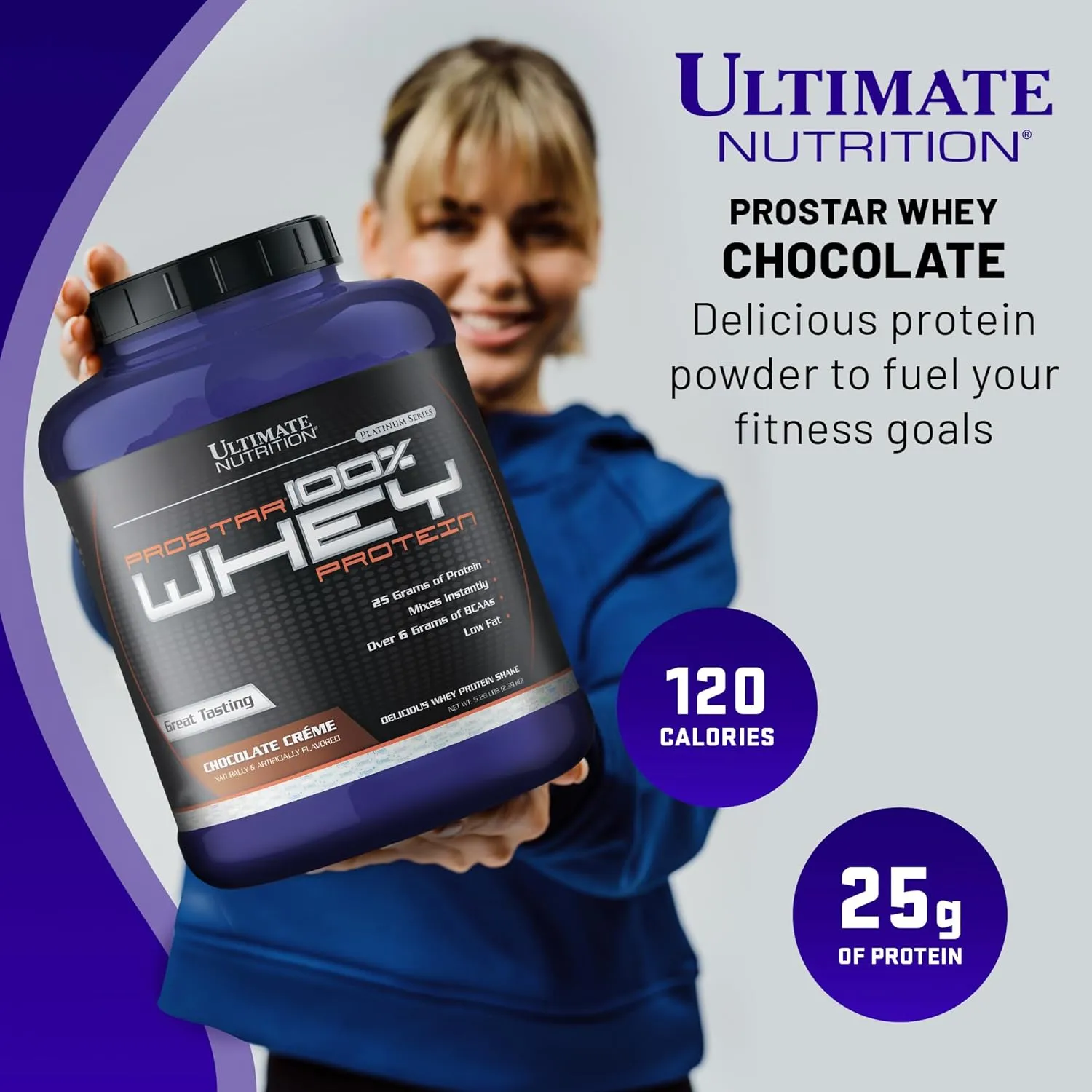 Ultimate Nutrition Prostar Whey Protein Powder Isolate, Chocolate - Low Carb, High Protein Powder Shake for Muscle Gain & Recovery - Low Sodium, Low-Fat & Keto Friendly - 5.28 lbs Tub