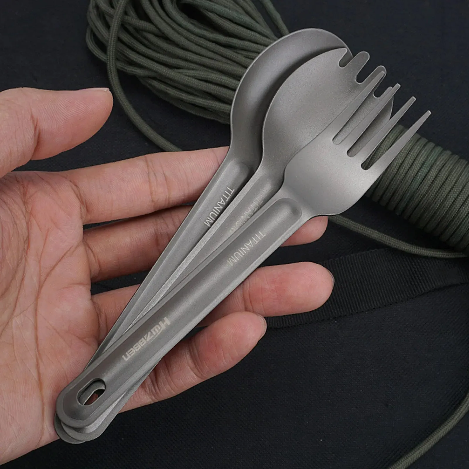 Ultra Lightweight Titanium Cutlery Set
